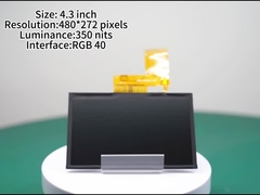 4Panel de pantalla TFT de.3 pulgadas con 480 * 272 píxeles Módulo de pantalla LCD con brillo de 300 nits